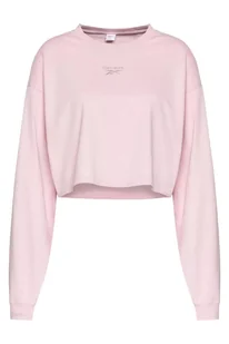 Bluza damska Reebok CL Wide krótka różowa-S - Bluzy damskie - miniaturka - grafika 1