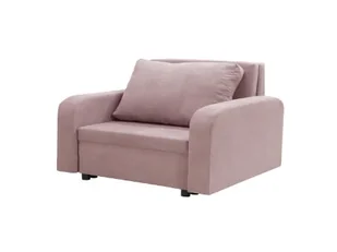 Fotel LONDON z funkcją spania sofa Różowy - Sofy i kanapy - miniaturka - grafika 1