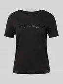 Koszulki i topy damskie - T-shirt z nadrukiem z logo - miniaturka - grafika 1