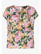 Bluzki damskie - More & More Bluzka w kolorze zielono-jasnoróżowym - miniaturka - grafika 1