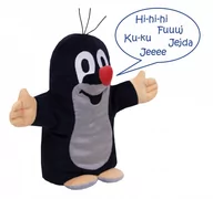 Zabawki interaktywne dla dzieci - MÚ BRNO Mówiący Krecik Pacynka 20 cm - miniaturka - grafika 1