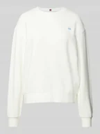Bluzy damskie - Bluza z wyhaftowanym logo - miniaturka - grafika 1