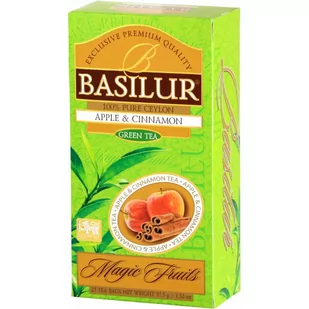 Herbata 71540 Jabłko Cynamon saszetki 25x1,5g BASILUR - Kawa w kapsułkach i saszetkach - miniaturka - grafika 1