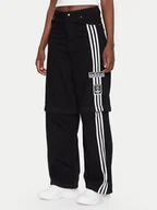 Spodnie damskie - adidas Jeansy Adibreak JD0082 Czarny Wide Leg - miniaturka - grafika 1