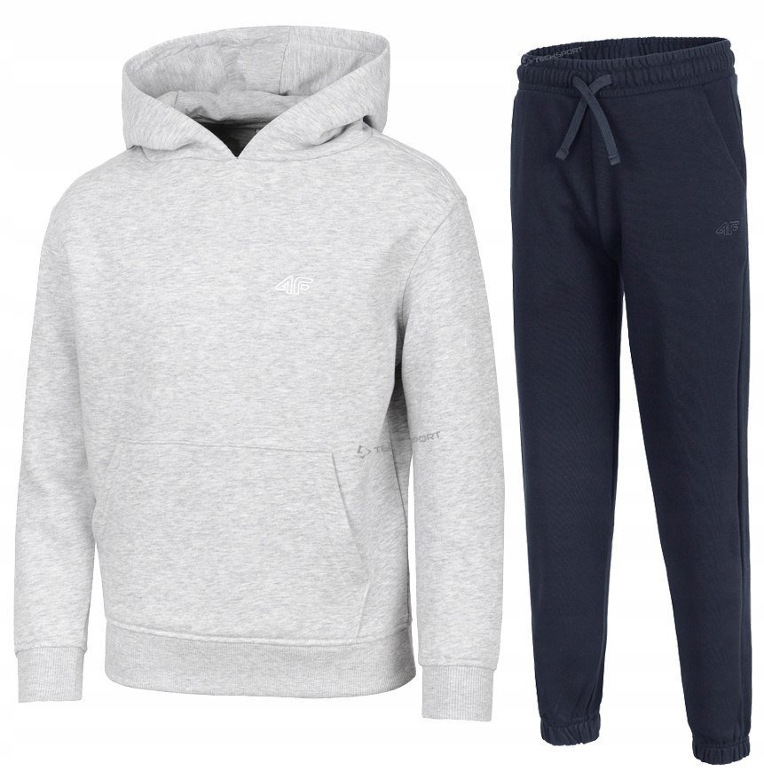 4F CHĹOPIÄCY DRES KOMPLET BLUZA KANGURKA SPODNIE / rozm 158