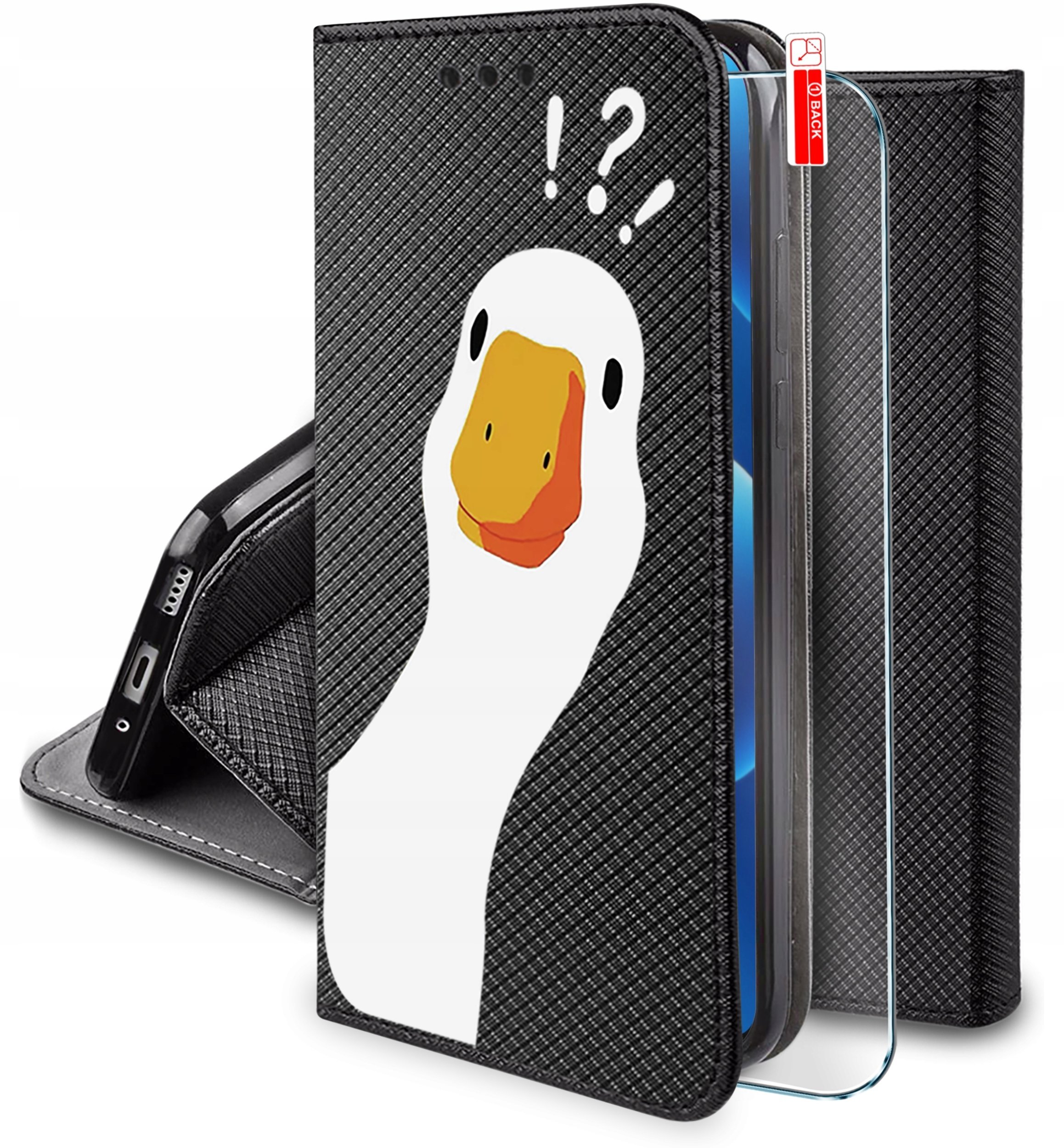 krainaGSM Etui Do Samsung A57 5G Magnet Wzory Case Portfel + Szkło 9H