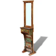 Lustra - vidaXL Lustro stojące z drewna odzyskanego 47x23x180 cm - miniaturka - grafika 1
