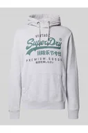 Bluzy męskie - Bluza z kapturem i kieszenią kangurką - Superdry - miniaturka - grafika 1