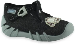 Chłopięce kapcie na zapinkę do żłobka przedszkola Befado 110P512N Speedy - Buty dla chłopców - miniaturka - grafika 1