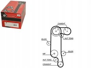 GATES PASEK ROZRZ  5565XS AUDI A2 1,4 16V/SEAT ALTEA 1,4 06-/VW GOLF V/VI 1,4 06- - Mechanizmy rozrządu - miniaturka - grafika 1