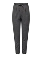 Spodnie damskie - ONLY Damskie spodnie Onlpoptrash-Elise Easy Melange Pant Noos, ciemnoszary melanż, (XS) W / 32L - miniaturka - grafika 1