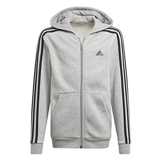 Bluzy dla chłopców - adidas Bluza chłopięca B 3s Fz Hd - grafika 1