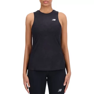 Koszulki sportowe damskie - Koszulka New Balance WT33280BK - czarna - grafika 1