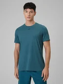 Koszulki sportowe męskie - 4F Koszulka sportowa w kolorze turkusowym - miniaturka - grafika 1