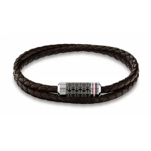 Bransoletka Męska Tommy Hilfiger 2790325 Skórzany 20 cm - Bransolety męskie - miniaturka - grafika 1