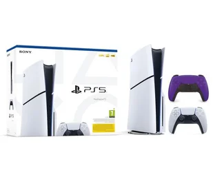 Sony PlayStation 5 Slim D Chassis PS5 1TB z napędem + Dodatkowy Pad Fioletowy - Konsole Playstation - miniaturka - grafika 1