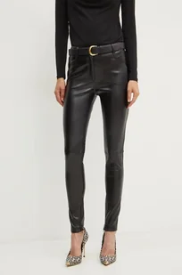 Silvian Heach spodnie IMGARD damskie kolor czarny dopasowane high waist CVA24003PA - Spodnie damskie - miniaturka - grafika 1