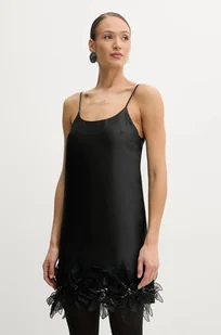 Silvian Heach sukienka BRAVITA kolor czarny mini prosta GPP25411VE - Sukienki - miniaturka - grafika 1