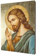 Ikony i obrazy sakralne - Ikona Religijna Chrystus Udzielający Błogosławieństwa - miniaturka - grafika 1