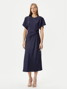 Rinascimento Sukienka koktajlowa CFC0122932003 Granatowy Regular Fit - Sukienki - miniaturka - grafika 1