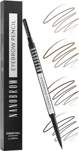 Nanobrow Eyebrow Pencil Dark Brown - Akcesoria i kosmetyki do stylizacji brwi - miniaturka - grafika 3