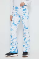 Spodnie sportowe damskie - Roxy spodnie x Chloe Kim kolor biały - miniaturka - grafika 1