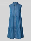 Sukienki - Sukienka jeansowa o luźnym kroju z mieszanki bawełny i lyocellu model ‘BEA SIESTA’ - miniaturka - grafika 1