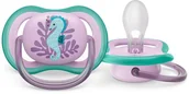 Smoczki uspokajające - Philips Avent māneklītis Ultra Air Deco seahorse 6-18M 1 gab meitenēm SCF086/06 - miniaturka - grafika 1