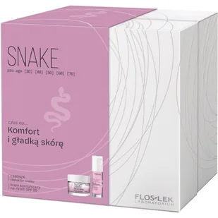 FLOSLEK Zestaw Snake (Essenza Reduktor wieku, 30ml + Krem konturujący na dzień SPF20, 50ml) - >>> DARMOWA od 99zł <<< w 24h ! - Zestawy kosmetyków damskich - miniaturka - grafika 1