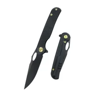 Noże - Nóż składany Kubey KB Knives Hydro Black Titanium, Black DLC M390 by Mark Perez (KB323B) - miniaturka - grafika 1
