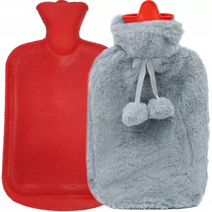 Termofor Gumowy W Miękkim Pokrowcu Ogrzewacz Duży - Termofory - miniaturka - grafika 1