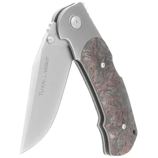 Nóż składany Viper Turn LE 103/300 Titanium/Dark Matter Copper Carbon Fiber, Bead Blasted M390 by Fabrizio Silvestrelli (V5986FCC) - Noże - miniaturka - grafika 6