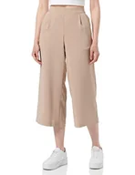 Spodnie damskie - VERO MODA Vmcoco Culotte Pant WVN Noos spodnie damskie, silver mink, XL - miniaturka - grafika 1