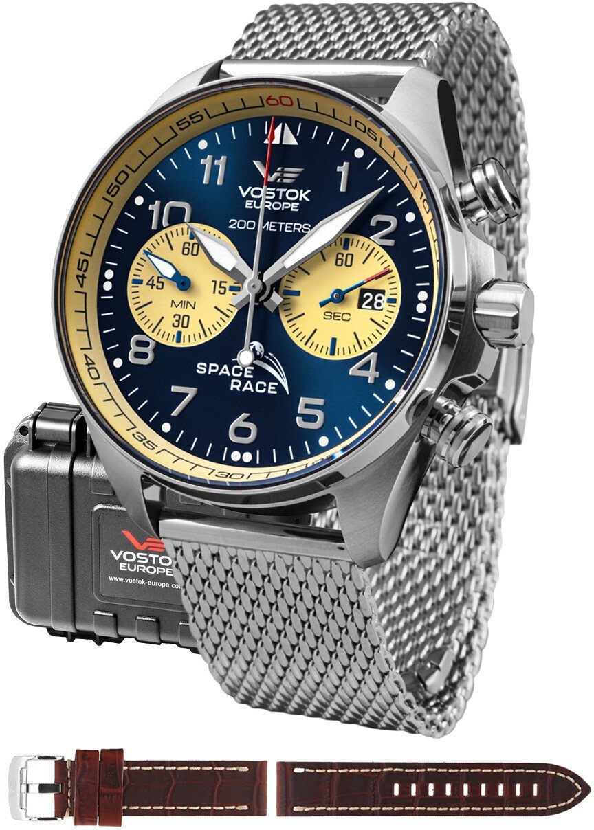 Zegarek Vostok Europe Zegarek męski Vostok Europe 6S21-325A667-SET srebrny