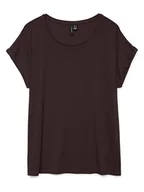 Koszulki i topy damskie - Vero Moda Koszulka w kolorze brązowym - miniaturka - grafika 1