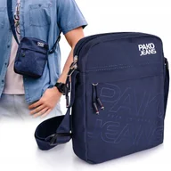 Torby męskie - TORBA Męska na RAMIĘ Praktyczna Saszetka na Pasku GRANATOWA Pako Jeans - miniaturka - grafika 1