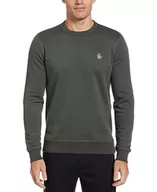 Bluzy męskie - Original Penguin Męska bluza polarowa z kapturem L/S Sticker Pete, Urban Chic, S - miniaturka - grafika 1