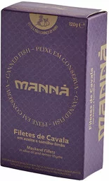 Filety z makreli w oliwie z oliwek extra virgin z tymiankiem cytrynowym 120g Manná - Ryby świeże i mrożone - miniaturka - grafika 1