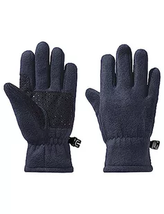 Jack Wolfskin Unisex dziecięce rękawiczki polarowe Glove K, Night Blue, 128, niebieski (Night Blue), 128 - Rękawiczki - miniaturka - grafika 1