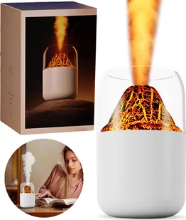 Nawilżacz powietrza Nawilżacz powietrza Cronos Nawilżacz powietrza Cronos Y10 Biały z efektem ognia RGB z funkcją aromaterapii - Nawilżacze powietrza - miniaturka - grafika 1