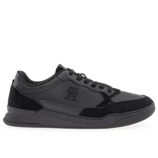 Buty Tommy Hilfiger Elevated Cupsole Leather Trainers FM0FM04929-BDS - czarne - Buty sportowe męskie - miniaturka - grafika 1