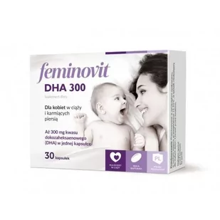 FEMINOVIT DHA 300, 30kaps. - >>> DARMOWA od 49zł <<< - Witaminy i minerały - miniaturka - grafika 1
