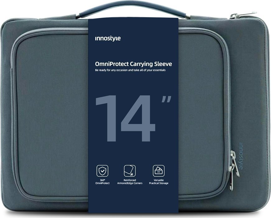 Innostyle INNOSTYLE TORBA NA LAPTOPA 14 WODOODPORNA ETUI CASE OMNIPROTECT SZARA