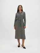 Sukienki - Szmizjerka z czarno-białym wzorem - miniaturka - grafika 1