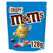 Inne słodycze - M&M's Crispy Cukierki z mlecznej czekolady z kruchym ryżowym wnętrzem 128 g - miniaturka - grafika 1