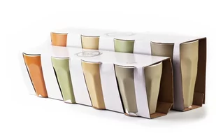 KUBEK PORCELANA 330ML jasno zielony BOHO - Kubki - miniaturka - grafika 1