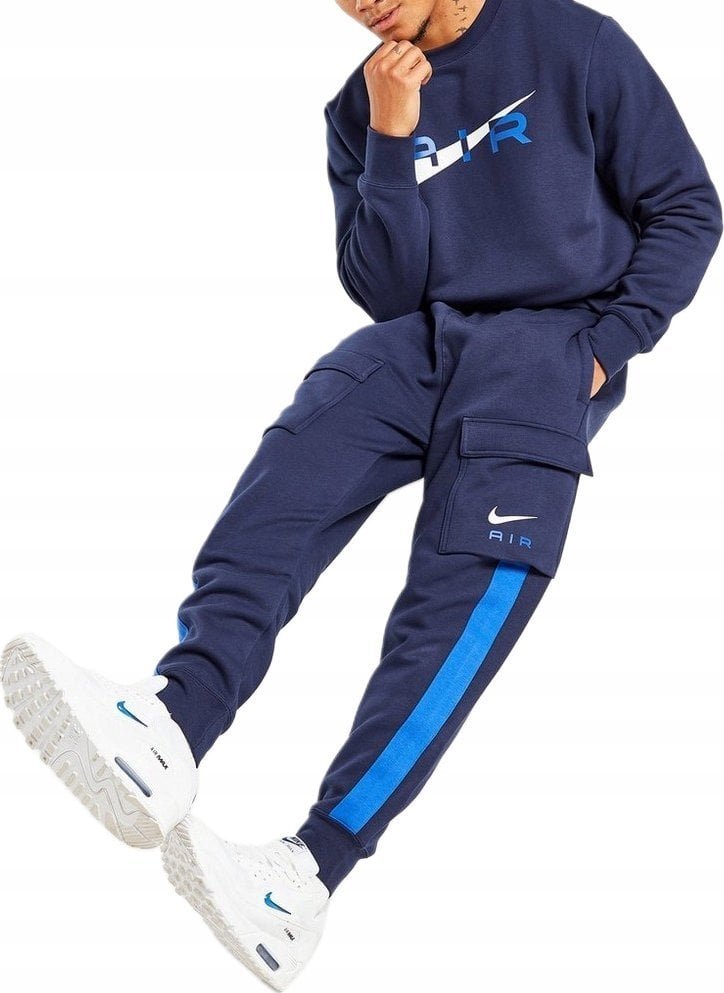 SPODNIE DRESOWE NIKE AIR MĘSKIE BAWEŁNA BOJÓWKI DD7369 451 r. XS