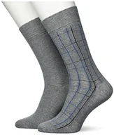 Skarpetki męskie - Hudson Męskie skarpety z dzianiny, srebro, 39-42 EU - miniaturka - grafika 1