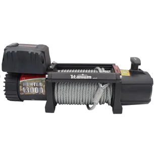 WYCIĄGARKA ELEKTRYCZNA 12V 13000LBS HUNTER Z LINĄ STALOWĄ TITANIUM WINCH - Akcesoria motoryzacyjne - miniaturka - grafika 5