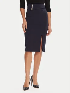 Rinascimento Spódnica ołówkowa CFC0126167003 Granatowy Slim Fit - Spódnice - miniaturka - grafika 1